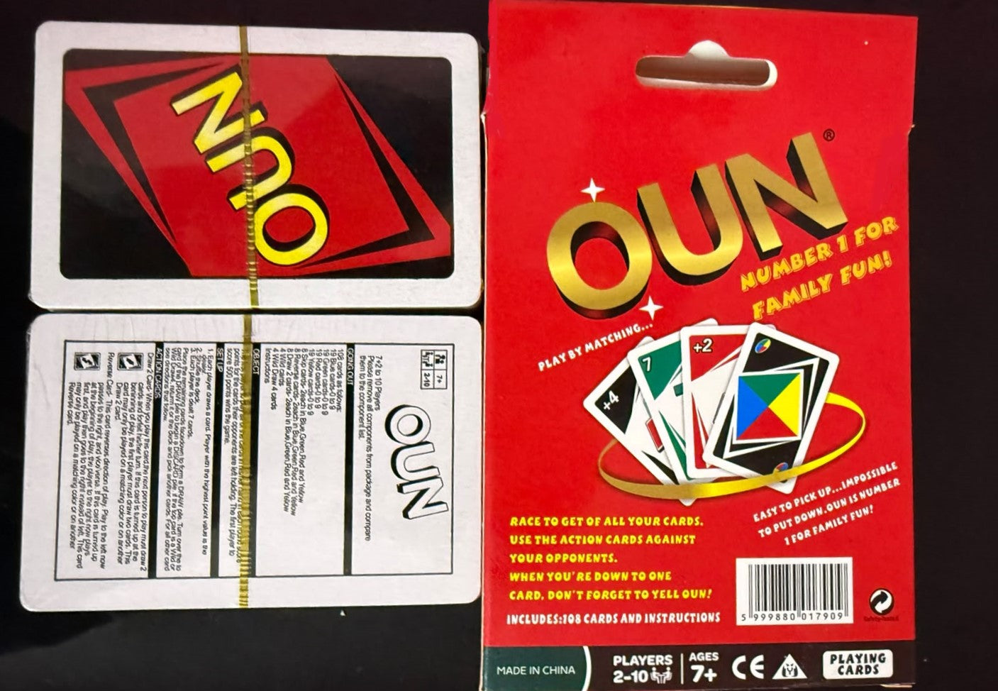 UNO Premium Plastic Cards